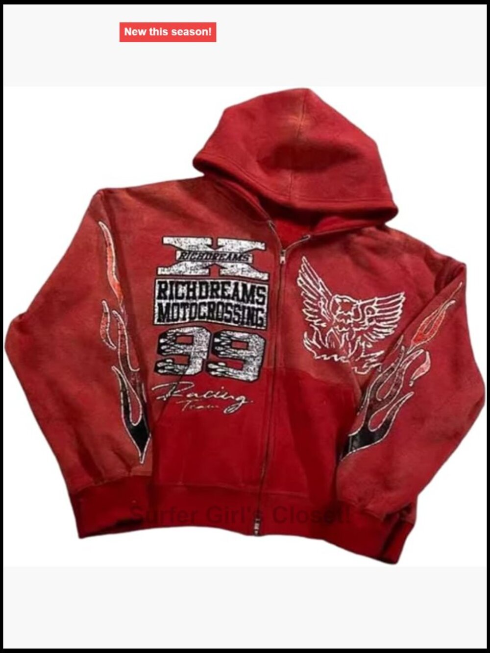 Y2k Oversized Graphic Zip Up Hoodie Streetwear Unisex Emo Vintage 2000s